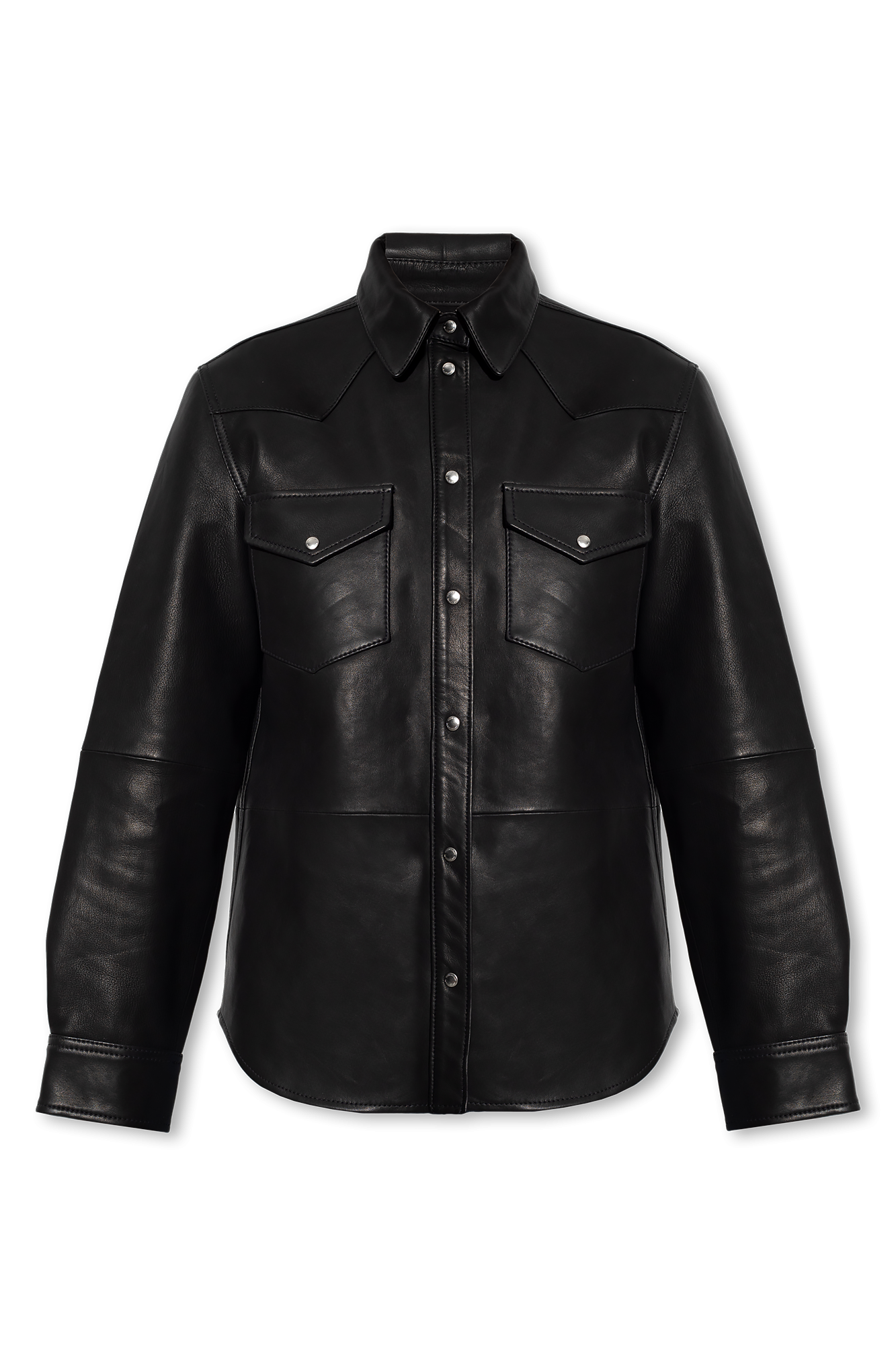 SchaferandweinerShops Grenada - Black 'Thelma' leather shirt